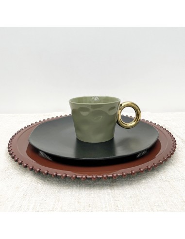 Set de 2 tasses matins calins kaki