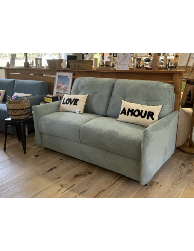 canapé tommy 140 matelas 20 cm couchage quotidien système rapido