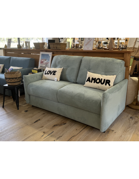 canapé tommy 140 matelas 20 cm couchage quotidien système rapido