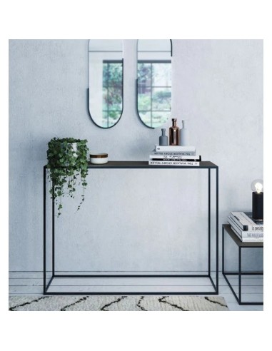 Console métal noir