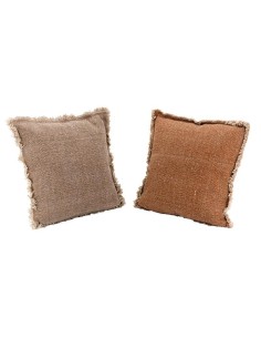 Coussin en coton recyclé avec franges