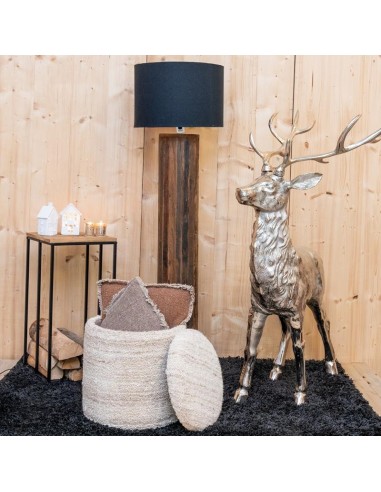 Coussin en coton recyclé avec franges