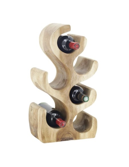 Porte-bouteilles en bois de suar