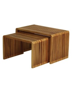 Tables basses gigognes teck recyclé