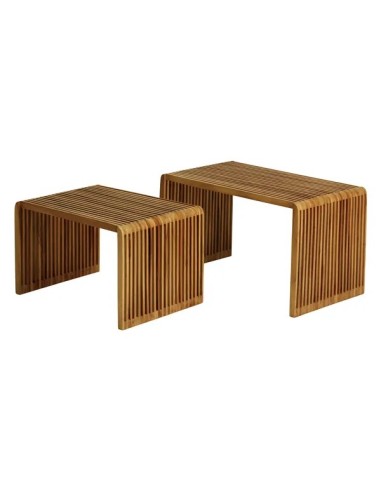 Tables basses gigognes teck recyclé