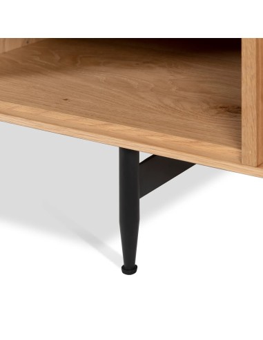 Meuble télé 4 niches chêne naturel