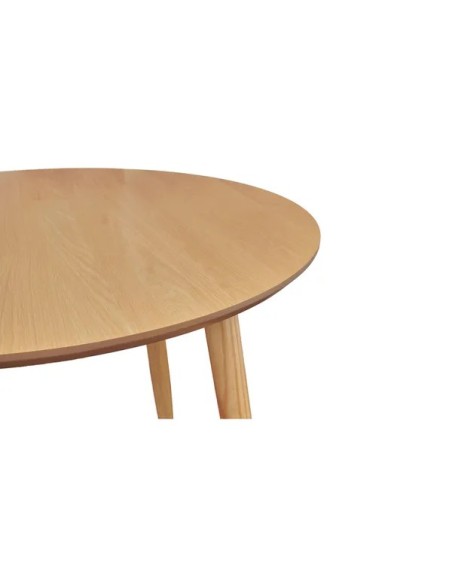 Table repas D100 cm placage chêne