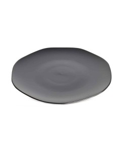 Assiette Tribu noire plate
