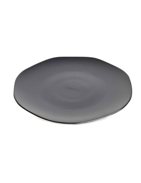 Assiette Tribu noire plate