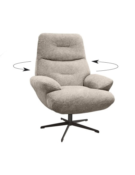 Fauteuil Tiago pivotant beige