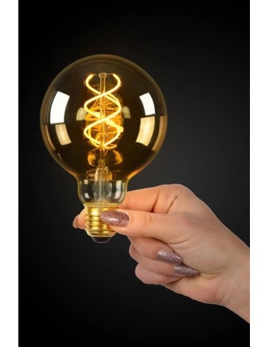 G95 - Ampoule filament - Ø 9,5 cm - LED - Ambre