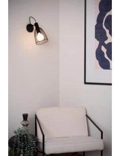 MACARONS - Applique murale - 1xE27 - Noir 2