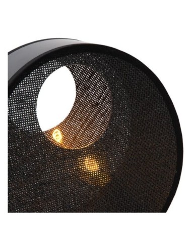 Lucide LOXIA - Lampe de table - Ø 26,5 cm - 1xE14 - Noir