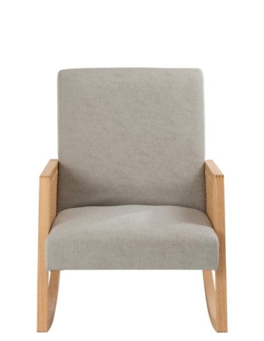 Chaise à bascule bois et gris