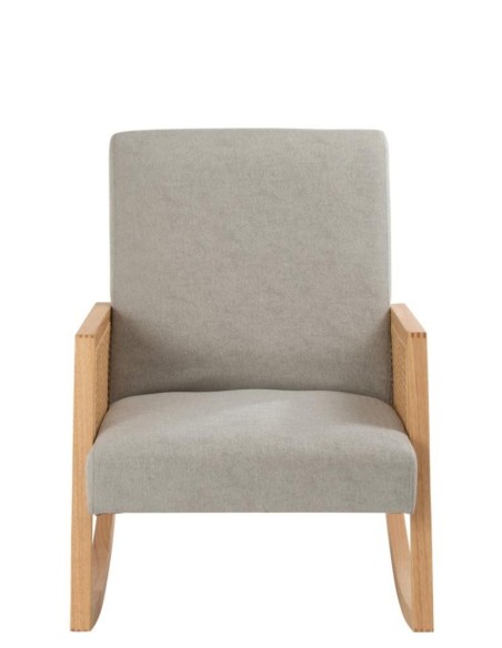 Chaise à bascule bois et gris