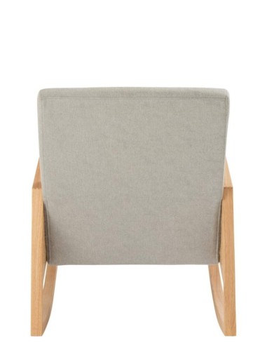 Chaise à bascule bois et gris