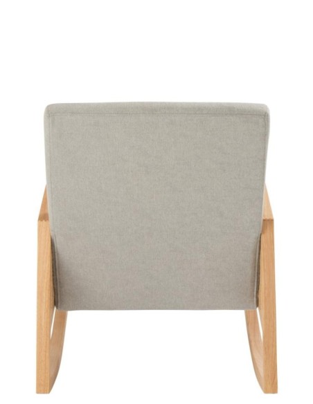 Chaise à bascule bois et gris