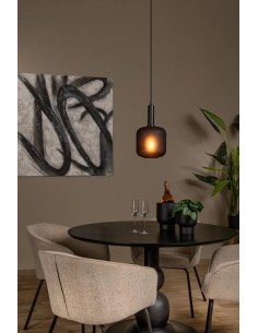 ELOISE - Suspension en verre pyrogène - Ø 21 cm - Noir 2