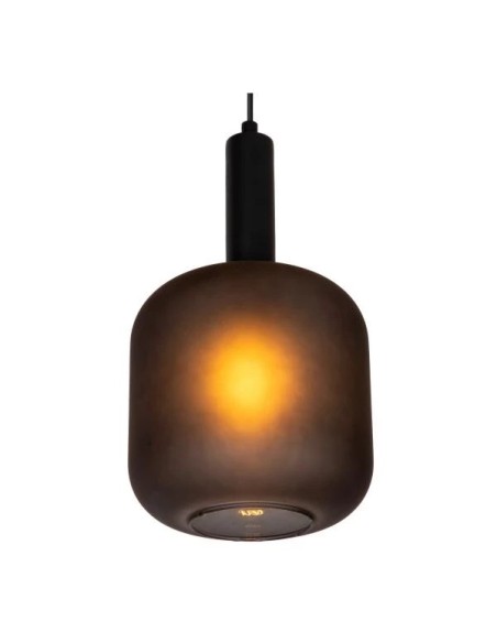 ELOISE - Suspension en verre pyrogène - Ø 21 cm - Noir