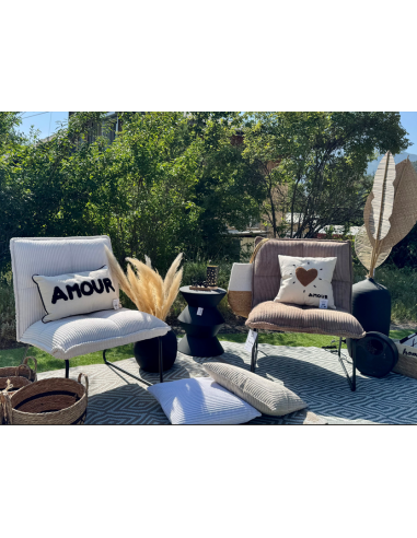 Fauteuil CALVIN camel