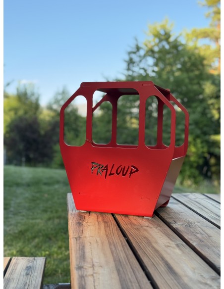 Télécabine métal rouge ANGELLIAUME