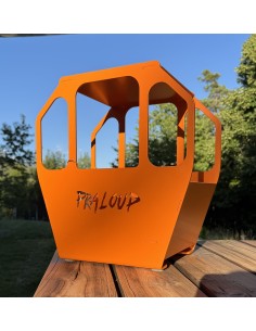 Télécabine métal orange ANGELLIAUME