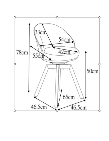 Chaise repas pivotante tissu bouclette blanc