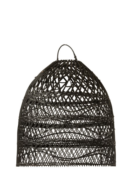 Abat-jour xxl rotin VAGUE noir