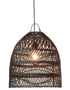 Abat-jour xxl rotin VAGUE noir 2