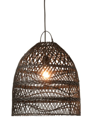 Abat-jour xxl rotin VAGUE noir