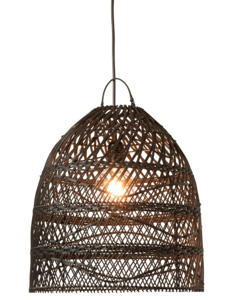 Abat-jour xxl rotin VAGUE noir