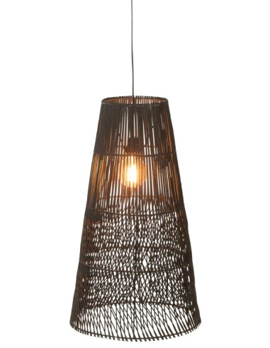 Abat-Jour ALIX Rotin noir