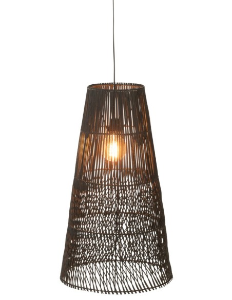 Abat-Jour ALIX Rotin noir