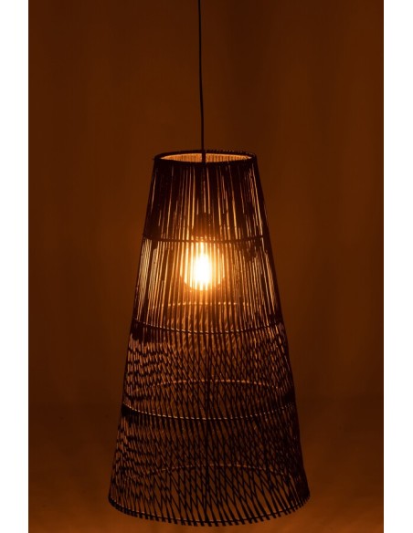 Abat-Jour ALIX Rotin noir