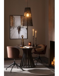 Abat-Jour ALIX Rotin noir 2