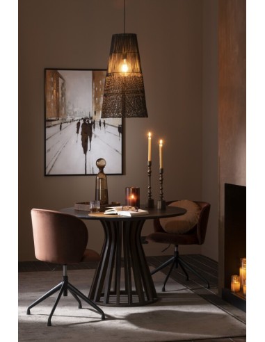 Abat-Jour ALIX Rotin noir