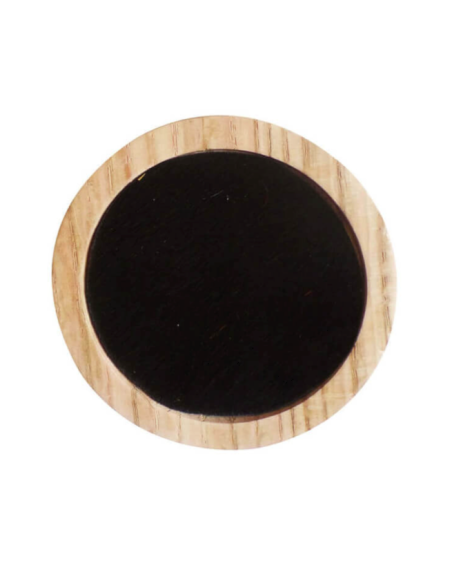 patère peau et chêne naturel