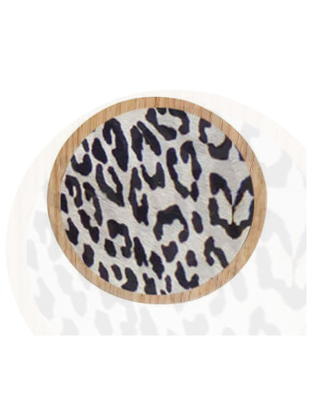 patère peau et chêne naturel