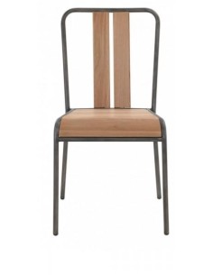 Chaise empilable bois métal Manhattan 2
