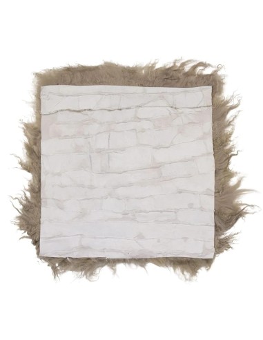 Coussin d'assise mouton cheveux bouclés