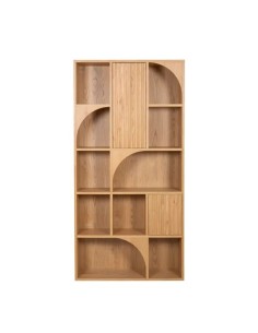 Bibliothèque 10 niches 2 portes   ARTY-BIB200