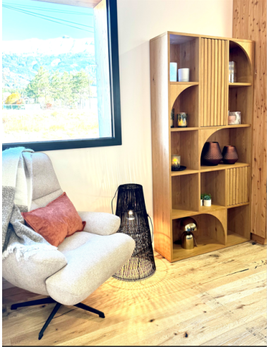 Bibliothèque 10 niches 2 portes   ARTY-BIB200