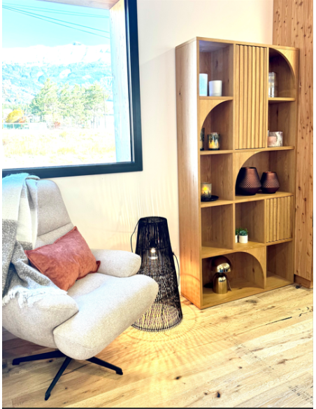 Bibliothèque 10 niches 2 portes   ARTY-BIB200