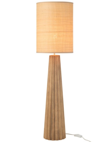 Lampe Parapluie Bois D'ailanthus Naturel Large