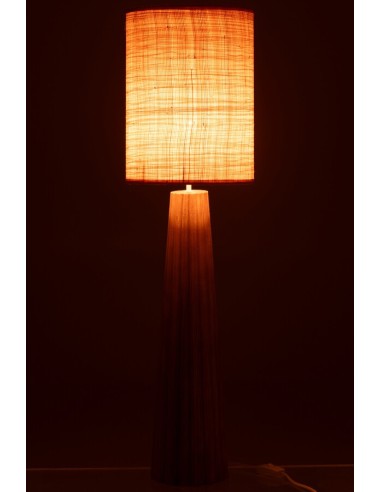 Lampe Parapluie Bois D'ailanthus Naturel Large