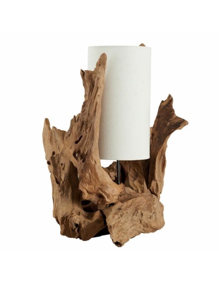 Lampe à poser en racine de teck