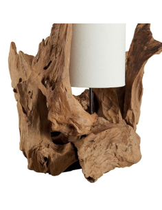 Lampe à poser en racine de teck 2