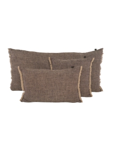Coussin CUBA charbon 40 x 60 cm