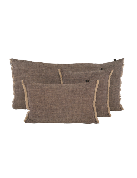 Coussin CUBA charbon 40 x 60 cm