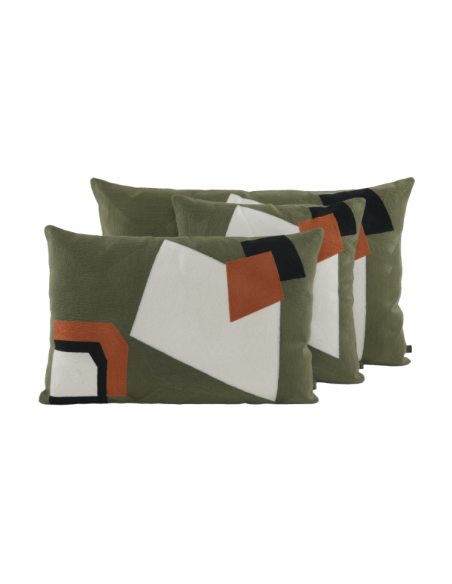 Coussin NAGOYA kaki 40 x 60 cm